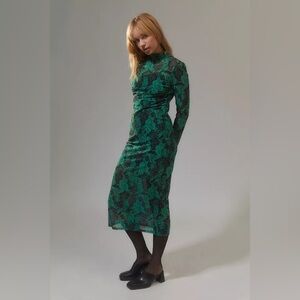 Urban Outfitters Glamorous Mesh Floral Midi Dress
